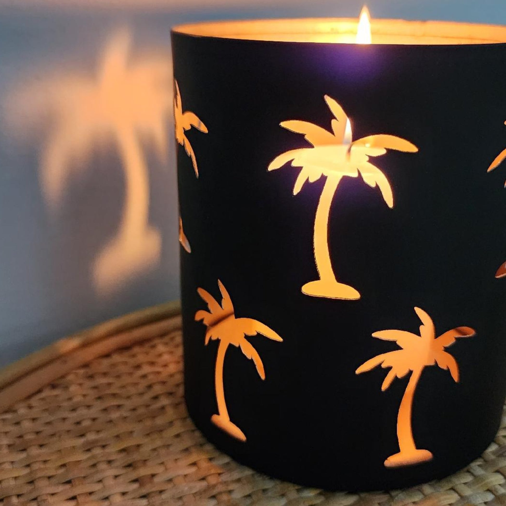 Black Votive Candle Holder - Coastal Country Home Decor