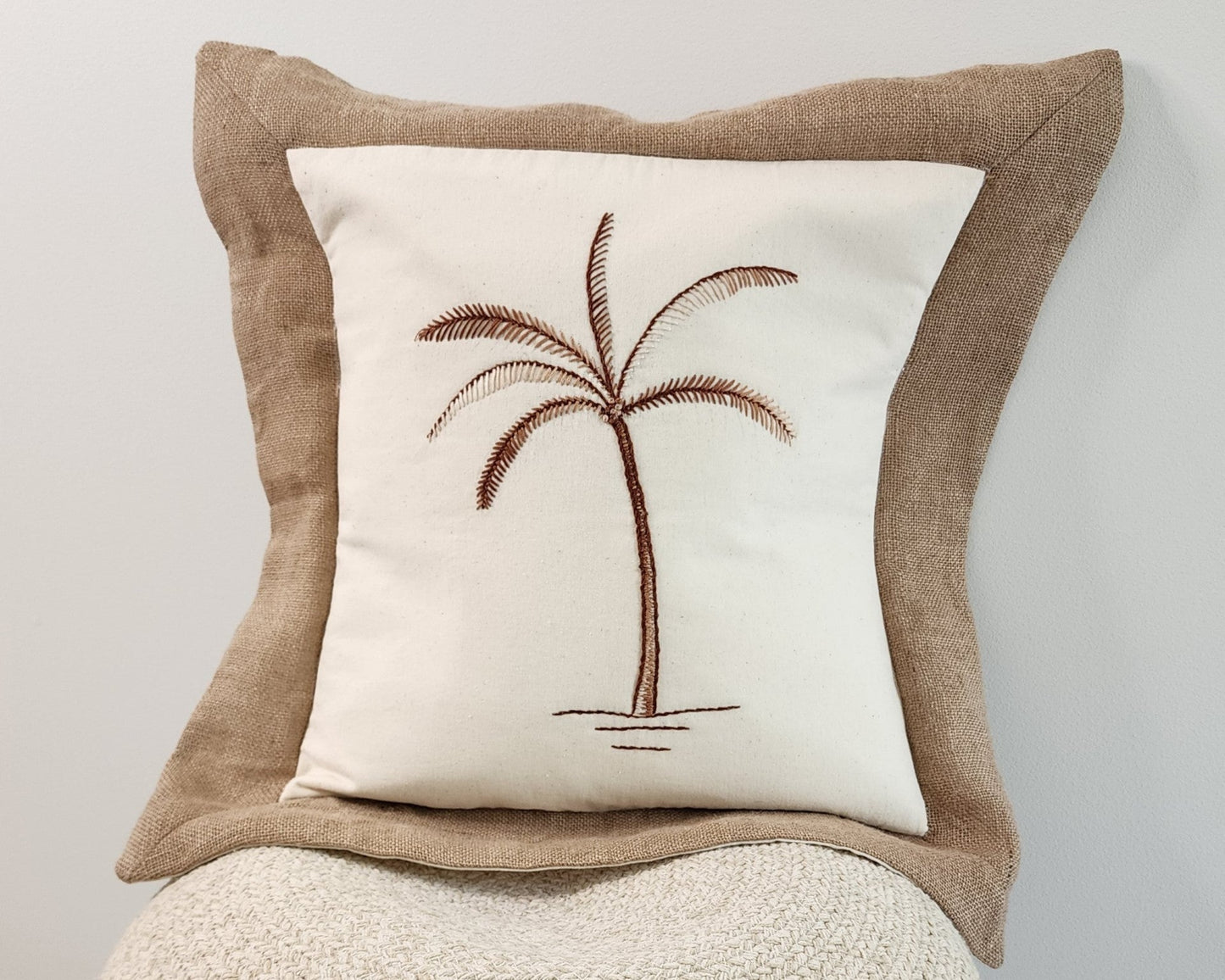 Jute Cushion Cover - Coastal Country Home Decor