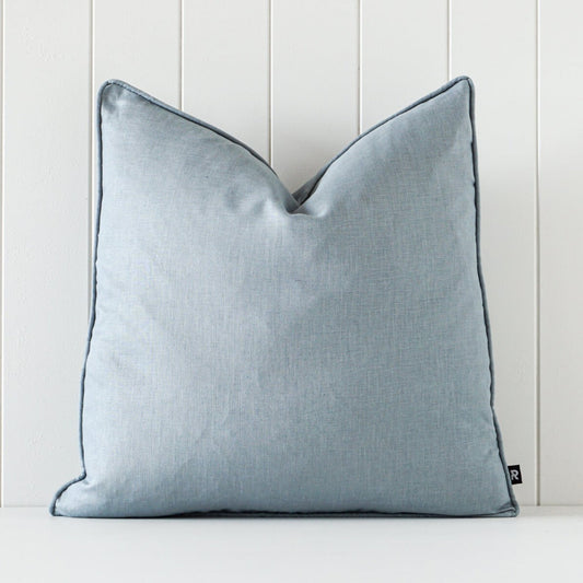 Linen Indoor Cushion | Duck Egg - Coastal Country Home Decor