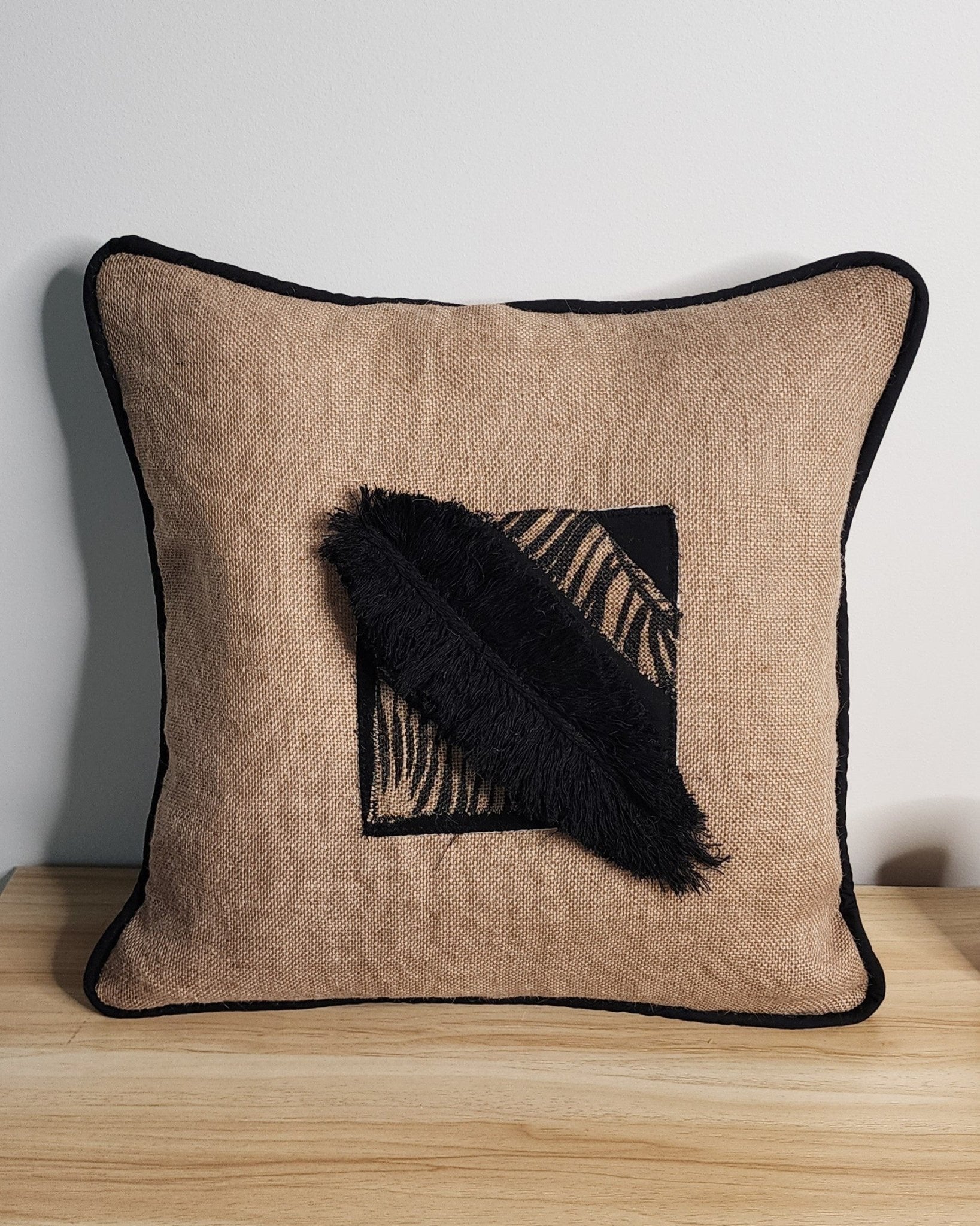 Macramé Leaf Cushion Cover - Coastal Country Home Decor