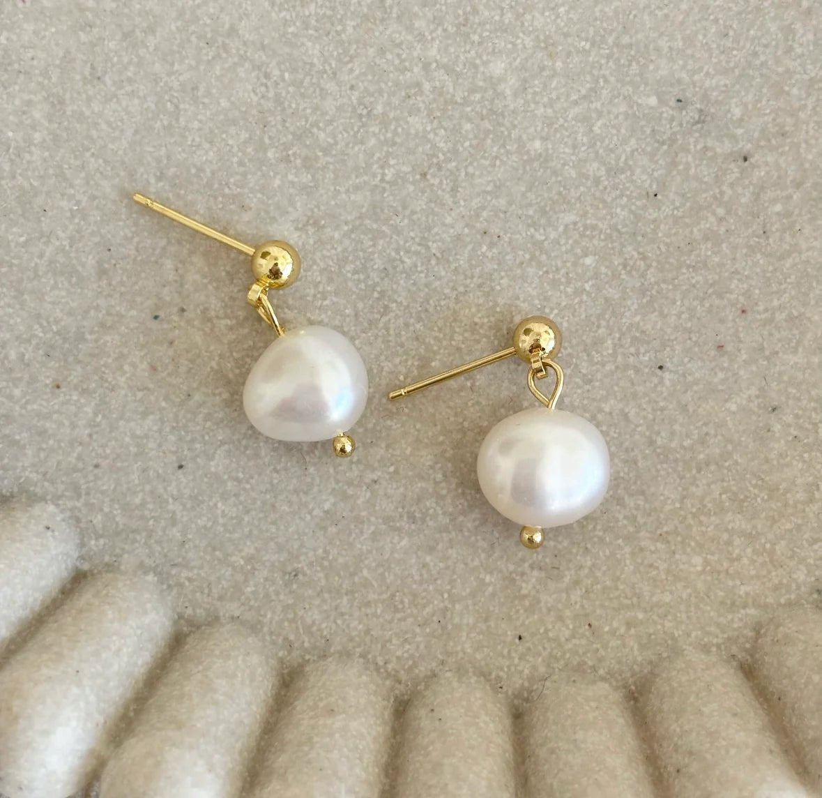 Miranda Pearl Studs - Coastal Country Home Decor