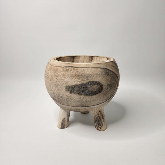 Natalie Timber Pot - Coastal Country Home Decor