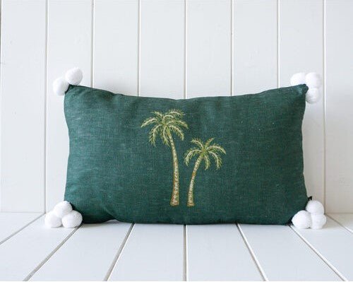 Palms Indoor Cushion - Coastal Country Home Decor