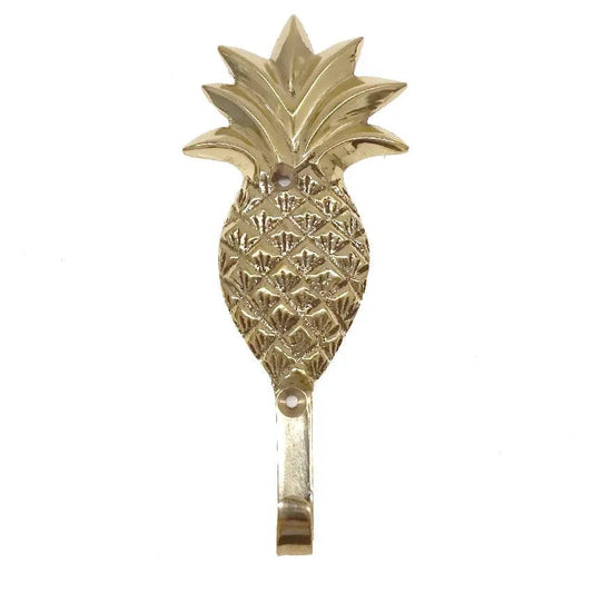 Pineapple Wall Hook | Brass - Coastal Country Home Decor