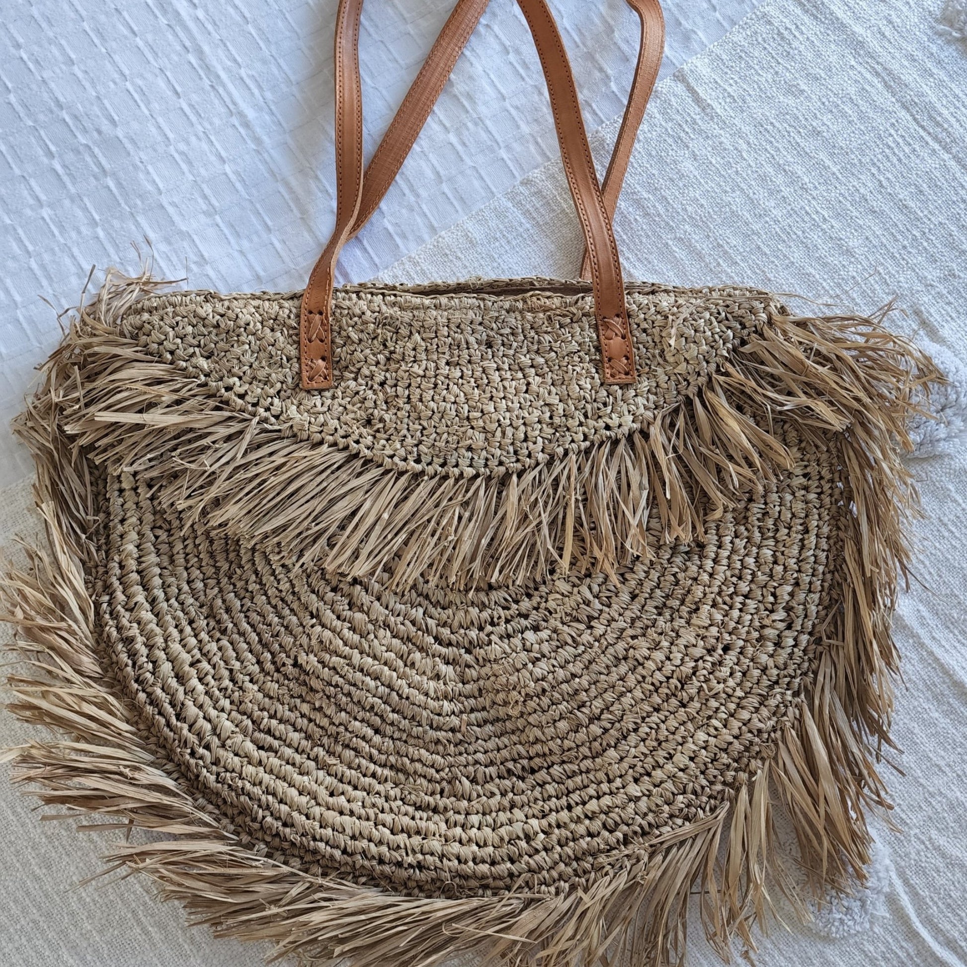 Raffia Bag - Coastal Country Home Decor