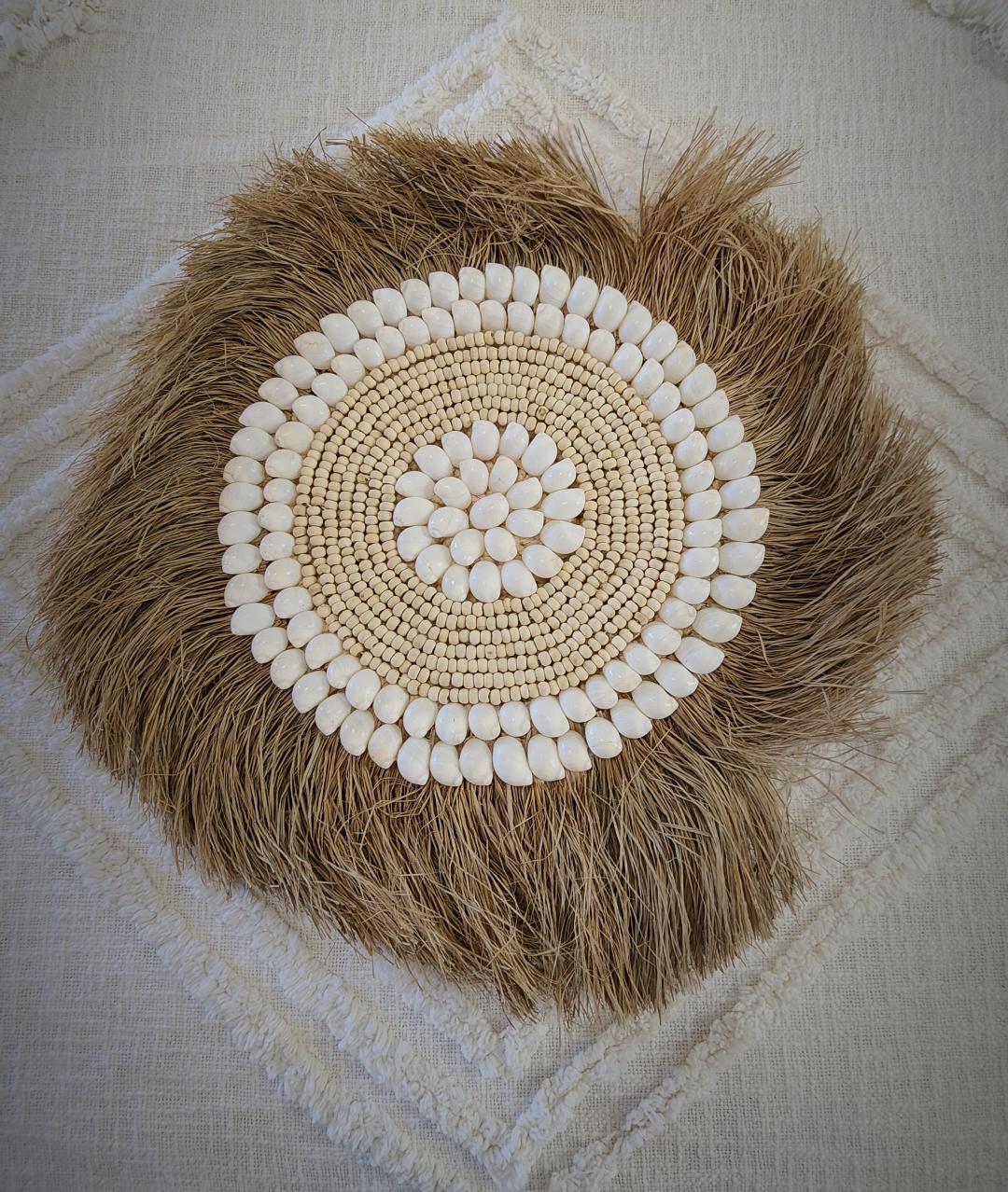 Raffia Wall Hanging - Coastal Country Home Decor