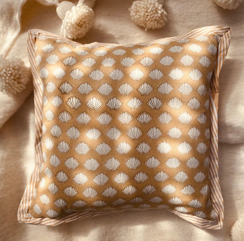 Seashell Cushion Cover - Coastal Country Home Decor