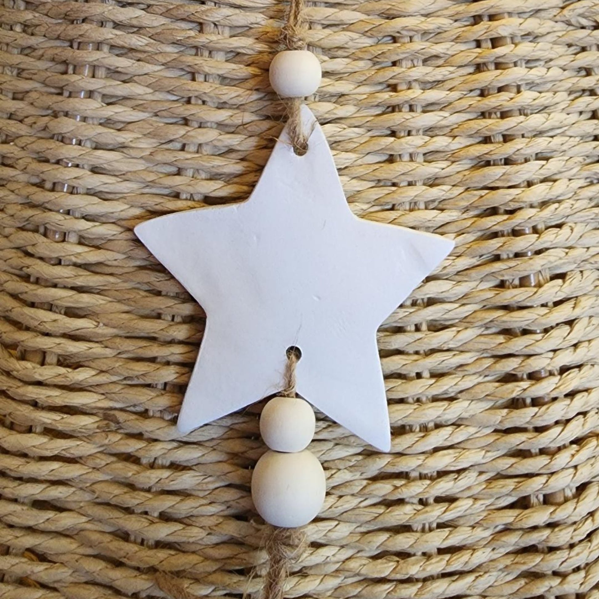 White Clay Star - Coastal Country Home Decor